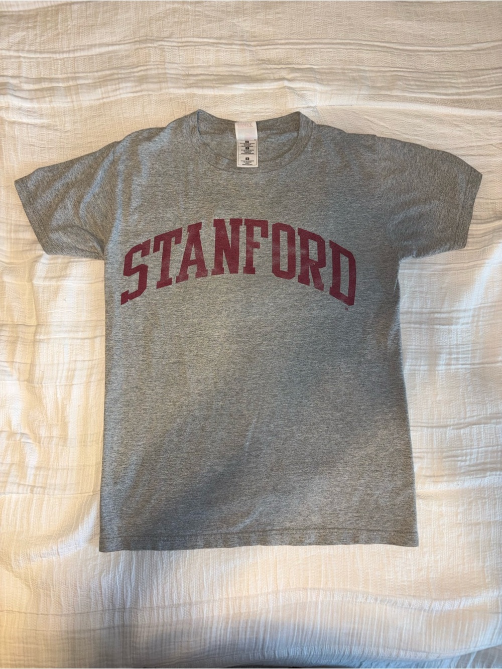 Stanford Adult Small Gray T-Shirt